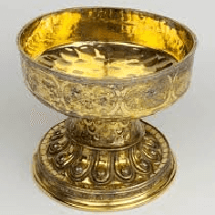 A golden goblet